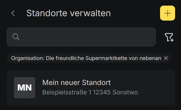 Item List Filters